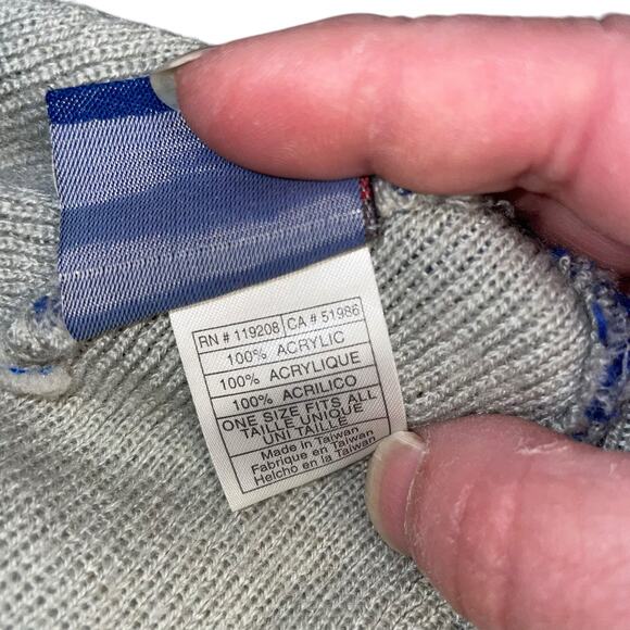 New York Giants Beanie Reebok On Field NFL Equipment Knit OS Football Gray Blue - Picture 9 of 11